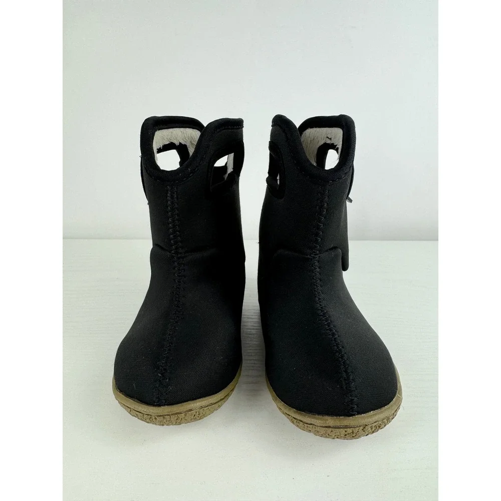 Bogs BabyBogs Solid Waterproof Winter Boots Black Infant Toddler SZ 4 Insulated